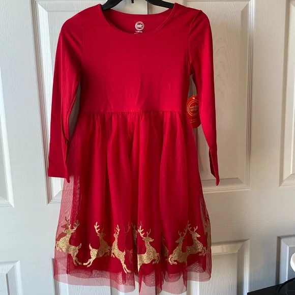 wonder nation | Dresses | Girls L Christmas Dressnwt | Poshmark